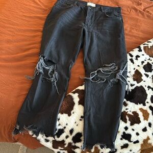 We the free black denim jeans